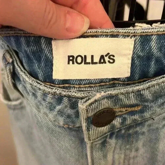 Rolla’s Elle Super High Rise Straight Jeans-Sz 24 - Picture 2 of 6